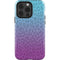 Cheetah Print Purple and Blue iPhone 15 Pro Impact Case